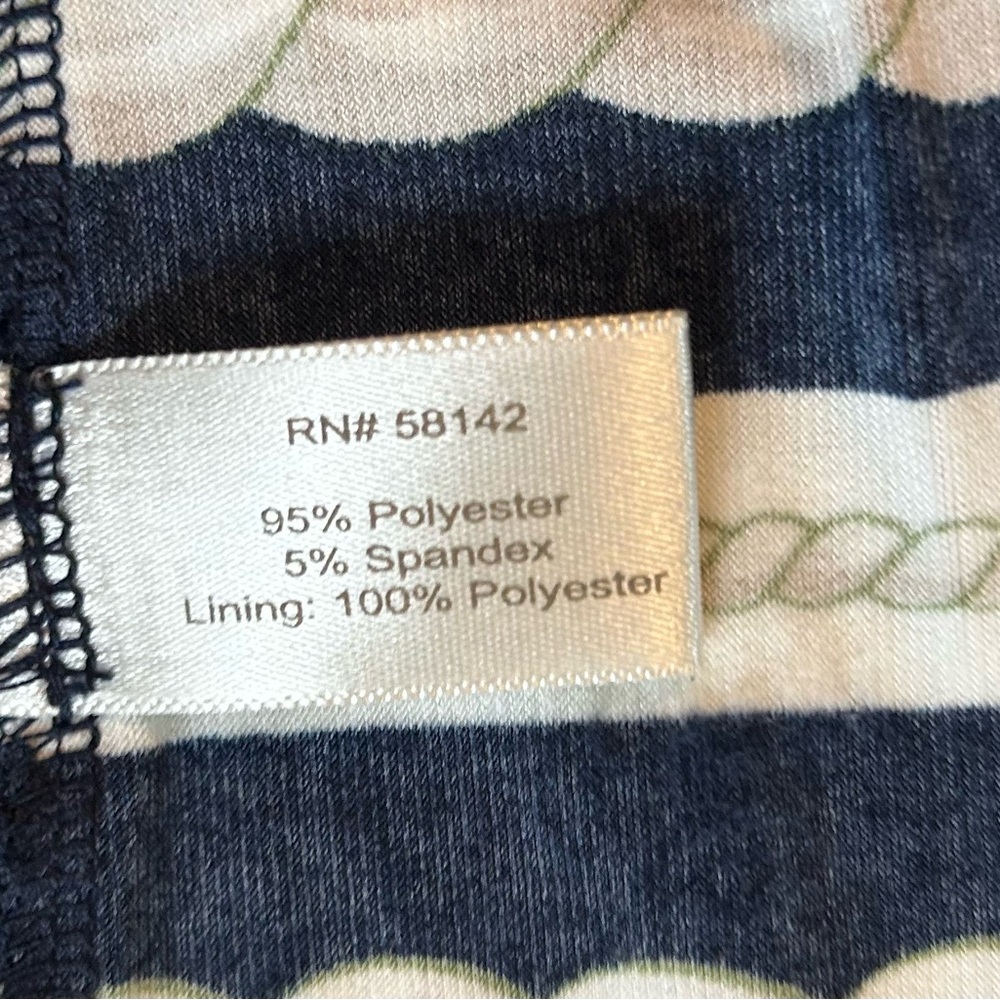 Boston Proper Nautical Rope Stripe Maxi Dress Navy Yellow White Sleeveless Sz 16 - Picture 7 of 14